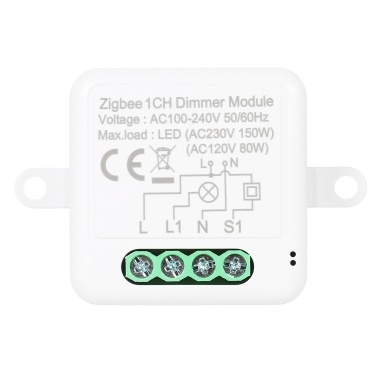 Zigbee Dimmer Switch Module App Remote Control Curtain Switch Works with Alexa Google Home 1 Gang Switch