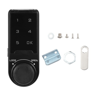 T9 Intelligent Touch Screen Combination Lock Plastic Panel Combination Lock Drawer Combination Lock Locker Lock