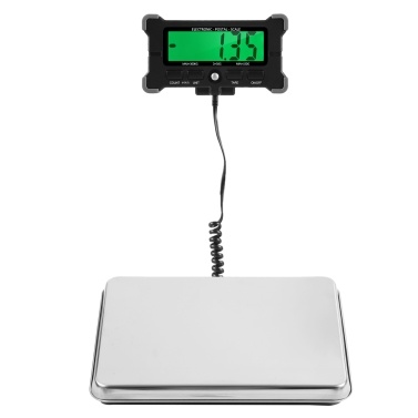 264 Lbs Electronic Postal Scale 10g Precision Integrated Stainless Steel Digital Scale with LCD Backlight Display Shipping Scales with Auto off/ Data Hold/ Tare/ Count