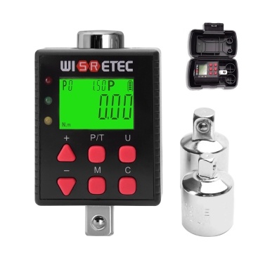 Digital Torque Meter Digital Backlight Display Wrench Torque Tester Two Working Modes Adjustable Five Units Switchable with Buzzer and LED Indicator Light Function