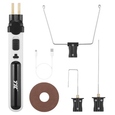 Portable Cordless Foam Cutter Hot Wire Foam Cutter Pen Styrofoam Cutting Tools Kit Electronic Soldering Kit Multifunctional Engraving Pen 5 Seconds Heating-Up with LED Light