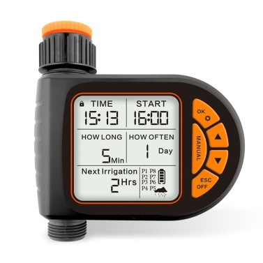 Intelligent LCD Screen Garden Irrigation Control Device Auto Water Saving Irrigation Controller Outdoor Digital Plant Watering Timer