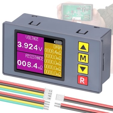 TS457 Entry-Level Voltage Internal Resistance Tester AC 4-Wire Kelvin Method Professional Voltage Meter Internal Resistance Test Device