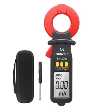 3 1/2 Digit Auto Ranging Digital Current Clamp Meter High Precise AC Measurement Tool 30mm Jaw with Data Hold Automatic Power Off Functions for Electrical & Technical Applications