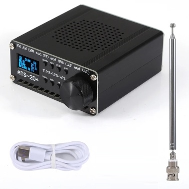 ATS-20+ SI4735 Full Waveband Radios Receiver Frequency Modulation AM (MW & SW) SSB (LSB & USB) Covering Commercial Amateur Radiobands