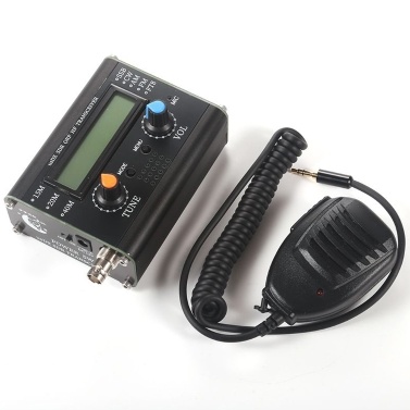 5W usDX SDR QRP Transceiver QCX-SSB to SSB 3-Band All Mode High Frequency Transceiver with Handheld Microphone