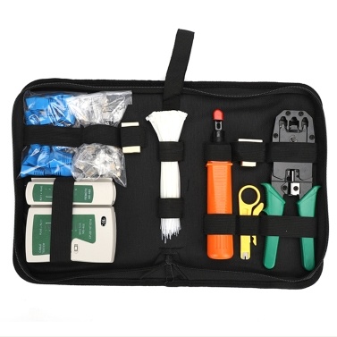 Computer-Netzwerkwartungs-Toolkit Kabelinstallations-Kit Netzwerkkabelreparatur-Kit Netzwerkwerkzeugreparatur-Kit