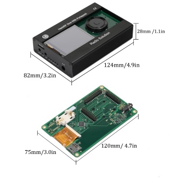 2.4 Inch LCD Touching Panel Portapack with Metal Case for HackRF One SDR Software Defined Radio