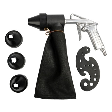 6PCS Pneumatic Sandblasting Machine Set Handheld Sand Blasting Machine with 450ml Sandblasting Bag Sand Blasting Tool for Rust Removal/ Sandblasting/Polishing/Refurbishing