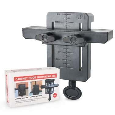 Versatile Cabinet Door Mounting Jig Cabinet Door Installation Positioner with Adjustable Handle Practical Woodworking Tool for Effortless Alignment