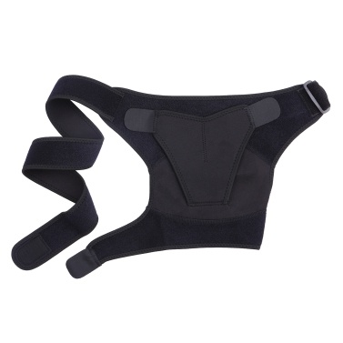 Adjustable Shoulder Brace for Men and Women Rotator Cuff Support Brace Shoulder Compression Sleeve with Pressure Pad for Shoulder Pain Relief for AC Joint Dislocations Left Black