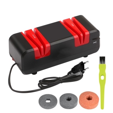 Professional Electric Knife Sharpener Multifunctional Automatic Cut Sharpeners with 15-Degree Bevel Crude and Fine Grooves