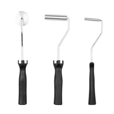 3Pcs Fiberglass Roller Tools Kit Fiberglass Bubble Paddle Tool Laminating Paint Roller Kit for Mold Resin Fiberglass Resin Tub Shower Bathtub FRP Mould