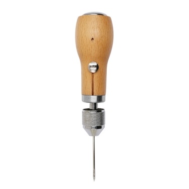 Leather Stitching Tool Hand Stitcher Sewing Awl Upholstery Repair Stitching Sewing Tool with 1 PCS Wax Thread 2 PCS Neddles for Leather Fabric
