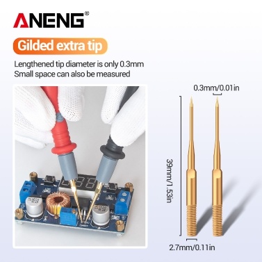 ANENG 22-in-1 Multimeter Test Lead Set 1000V Professional Silicone Insulated Test Probes with Alligator Clips Banana Plugs Tips Needle Point Extended Test Leads