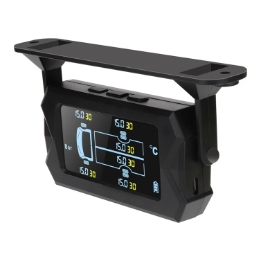 Solar Power Freight Tire Pressure Monitoring System 6-wheel Minivan TPMS Tire Pressure Detection Wireless Digital LCD Alarm Tire Pressure Monitoring System