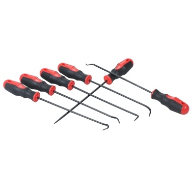 9Pcs 9.5-inch/6-inch Hook and Pick Set O-Ring/Seal/Gasket Picks Cotter Pin Extractor Cotter Key Puller Screen Window Hooks Trim Removal Tool for Car Automotive Electronics Craftsman