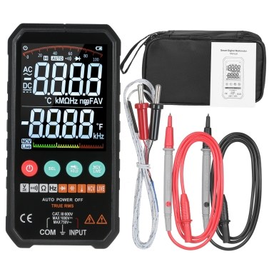 Super Slim Palm Size 3.3-inch LCD Digital Multimeter 6000 Counts True RMS Universal Meter