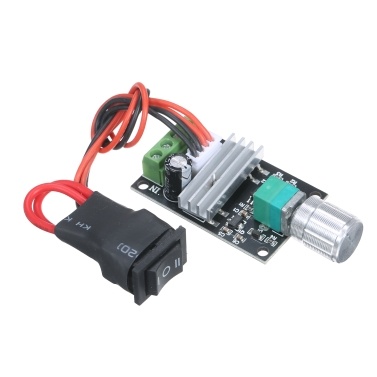 KKmoon PWM DC Motor Speed Controller DC 3A Speed Adjustable Motor Driver Module 6V 12V 24V 28V DC Motor Reversing Switch with Adjustment Knob