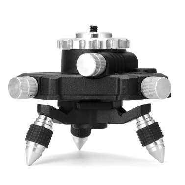 360° Rotatable Aluminum Alloy Bracket Base 1/4'' Interface Fine Adjustment Tripod Stand for Laser Level