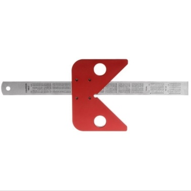 Center Scribe Center Finder Measuring Tool Woodworking Line Caliber Gauge 45/90 Degree Right Angle Line Gauge Carpenter Ruler