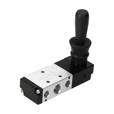 KKmoon Pneumatic 1/4'' PT 5 Way 3 Position Air Hand Lever Operated Valve Pneumatic Valve Manual Air Control Valves