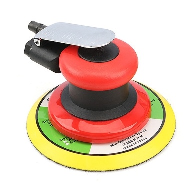 KKmoon 6'' Pneumatic Sander Pneumatic Polisher Air Sander Air Palm Orbital Sander Grinder Palm Sander Sanding Machine Tool
