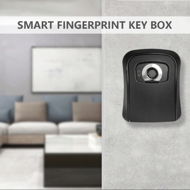 KKmoon Smart Key Lock Box Storage Box APP & Fingerprint Unlocking 100 Groups Capacity Rechargeable Key Safe Box Holder Wall Mount for Home Office Apartment Warehouse