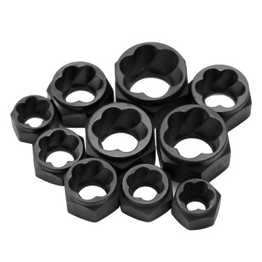 10pcs Damaged Bolt Nut Screw Remover Tool Kit Damaged Bolt Removal Set Damaged Bolt Nut Screw Removal Socket