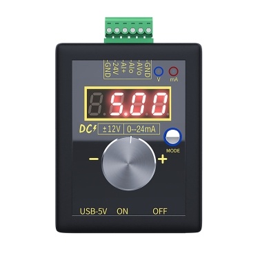 Current Voltage Signal Generator 0-10V 0-22mA Adjustable Current Voltage Analog Simulator 3 Power Supply Methods Data Storage for Value Adjusting PLC Panel LED Testing