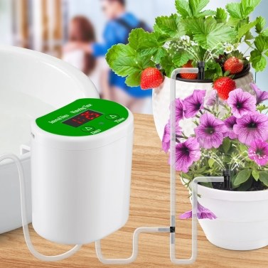 Automatic Watering System Timed Waterer Device Garden Terrace Drip Irrigation Kit for Potted Plants Vacation Watering