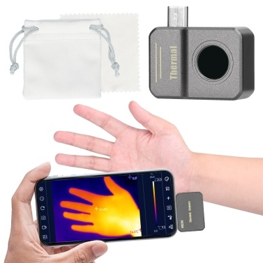 Small Thermal Imaging Camera Portable Mobilephone Thermal Imager Support Highest Lowest Centre Point Regional Temperature Measurement 6 Display Modes Chinese and English Language Switchable