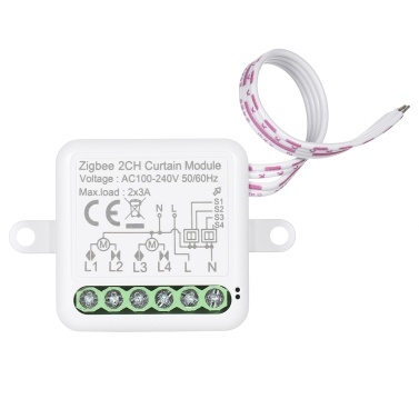 Zigbee 3.0 Mini Smart Relay WiFi Switch 1 Way DIY Smart Light Switch Module Smart Life App Compatible with Alexa and Google Home (2CH Smart Module)