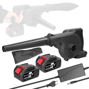 Geevorks High-Power Motor Handheld Lithium Battery Electric Blower Strong Wind Air Blower Stepless Speed Change Dust Removal Fan Home Courtyard Snow Cleaner Power Tool