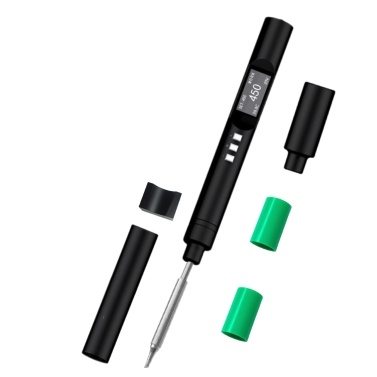 PTS200 Max 100W 0.96inch OLED Display Intelligent Soldering Iron ESP32 Open Source Soldering Pen Type-C Interface Support PD2.0/3.0 Charging Protocol with Auto Sleep Function
