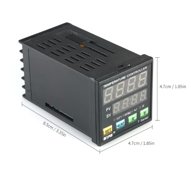 Automatic Digital LED PID Temperature Controller Thermometer RRR 2 Alarm Relay Output TC/RTD Input
