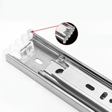 2pcs Drawer Slides Steel Ball Slide Low Noise Ball Bearing Drawer Slides 1-Pair Heavy Duty Drawer Slides Drawer Guide Rail Steel Ball Slide Rails