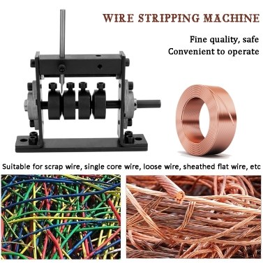 Manual Portable Wire Stripping Machine Scrap Cable Peeling Machines Stripper for 1-30mm Hand Tool Can Connect Hand Drill