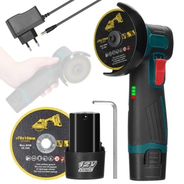 3inch Electric Grinding Tool Brushless Motor Multifunctional Angle Grinding Machine Handheld Lithium Cutter Utility Power Tool for Cutting Polishing Ceramic Tile Wood Stone Steel
