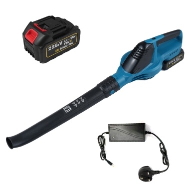 21V Handheld Powered Leaf Blower 100MPH 120CFM High Speed Leaf Blower Electric Leaf Cleaner Small Blower for Patio Garden House with 2 Batteries