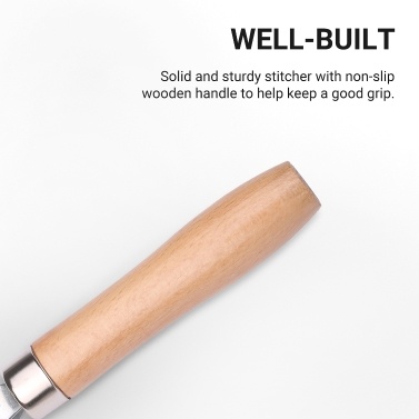 Tyre Patch Roller with Wooden Handle 6mm/20mm/40mm Tire Stitcher Tube Repair Tool for Fixing Flats