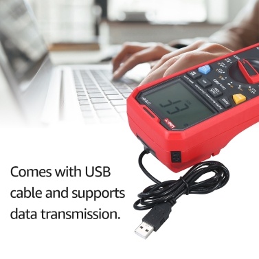 UNI-T UT61D+ Digital Multimeter Auto Range High Precision Professional NCV Tester True RMS Multimeter Multifunctional Tester Electric Measuring Instrument Support Data Transmission Temperature Measurement