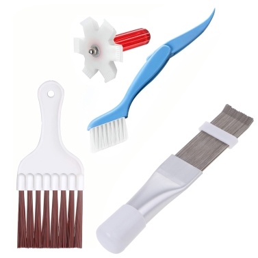 3pcs Air Conditioner Condenser Plastic Fin Cleaning Brush and Comb Set Fin Cleaner Fin Straightener Refrigerator Coil Cleaning Whisk Brush HVAC Maintenance Evaporator Radiator Repair Clean Tool