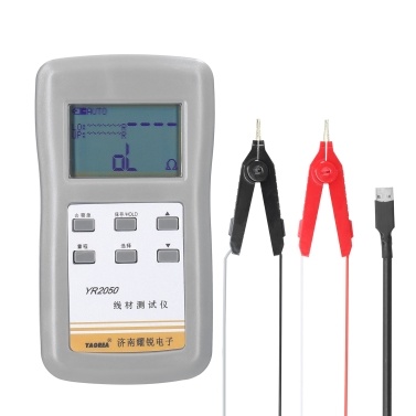 YAOREA YR2050 Handheld Portable High Accuracy 4-Wires Milliohm Meter Wireline Current Detecting Low Resistance Resistance Meter Tester