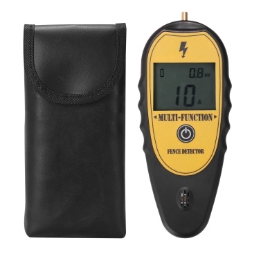 200-15000V Ranch Fence Digital Display Voltege Current Current Direction Tester Farm Electronic Fence Fault Finder Current Direction Measuring LCD Backlight Display with Storage Bag