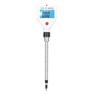 Soil EC Meter Digital Soil Tester with Backlight Screen Portable Soil Salinity Tester for Greenhouse Garden Farm Orchard