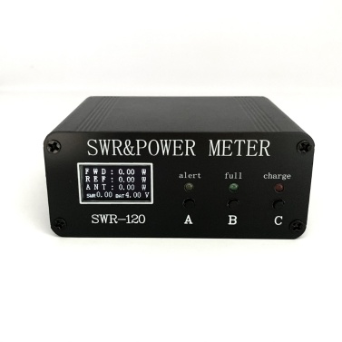 SWR-120 1.8MHz-50MHz 0.5W-120W Standing-wave Meter OLED Digital Display SWR HF Short Waves Meters Power Watt Meter