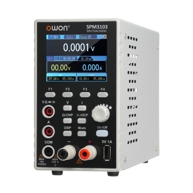 OWON SPM3103 Programmable Lab Power Supply (0-30V 0-10A) 300W Bench DC Power Supply with Multimeter Regulated Power Supply with 2.8 inch LCD Display and Output Enable/Disable Button Single Channel Out