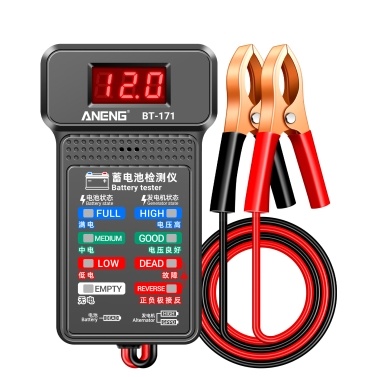 ANENG BT-171 12V Multifunctional Battery Testers Status-Indicator Auto Repair Industry Detection with LED Reverse Display Screen Electrician Tool