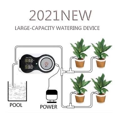 Intelligent Automatic Flower Watering Device Sprayer Easy to Install Timing Quantitative Irrigation Water Sprayer Home Household Gardening Irrigator Watering Planter System Travel Leave Home for Balcony Office Garden